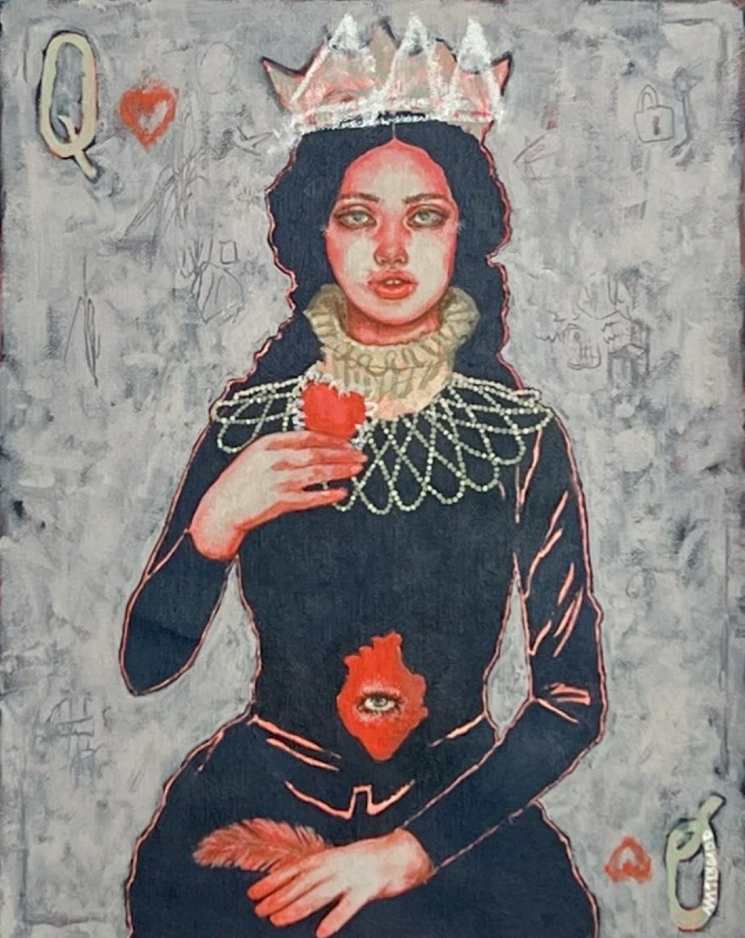 Milkdadd, 2024 Queen of Hearts (print), 2024