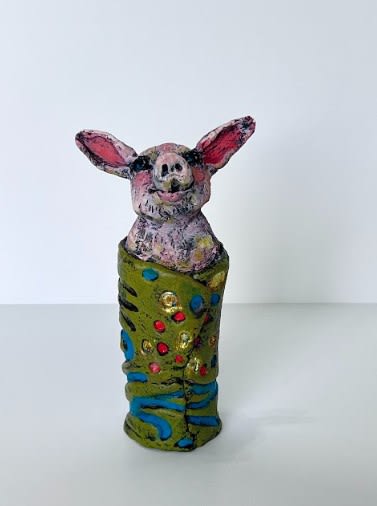 Julie Latayan, Wrapped Piggy, 2024