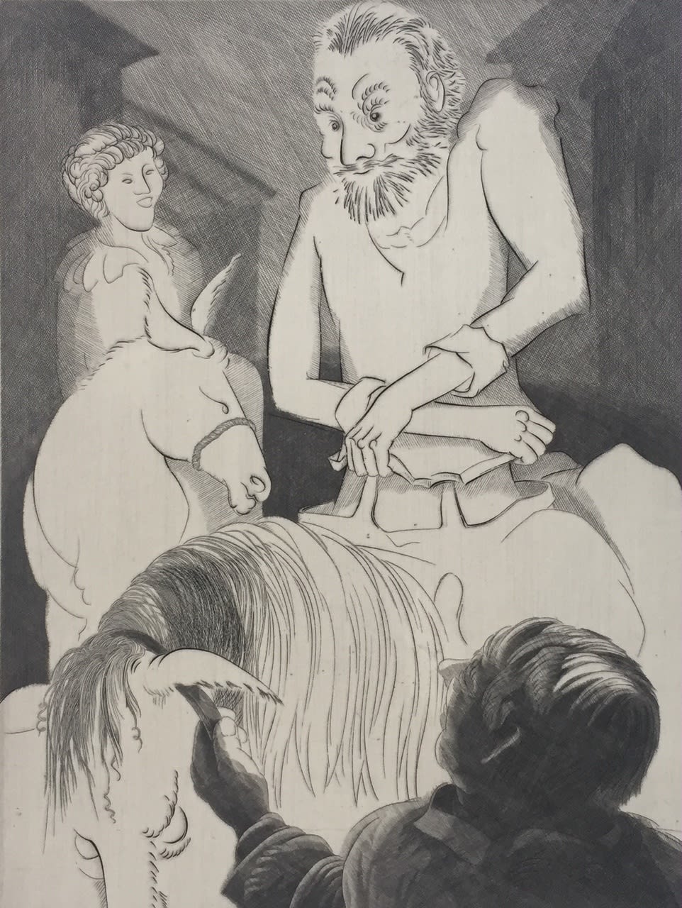 Evan Lindquist, Don Quixote: Hold My Horse While I Strip, 1999