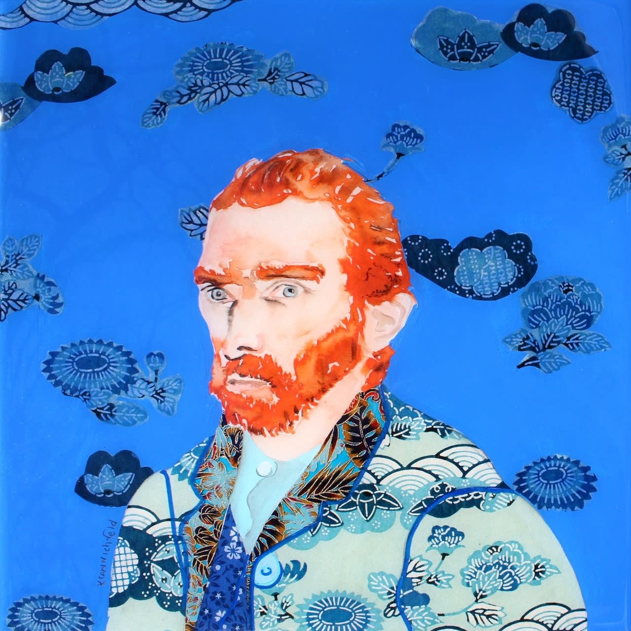 Lisa Krannichfeld, Van Gogh In Blue Suit, 2023
