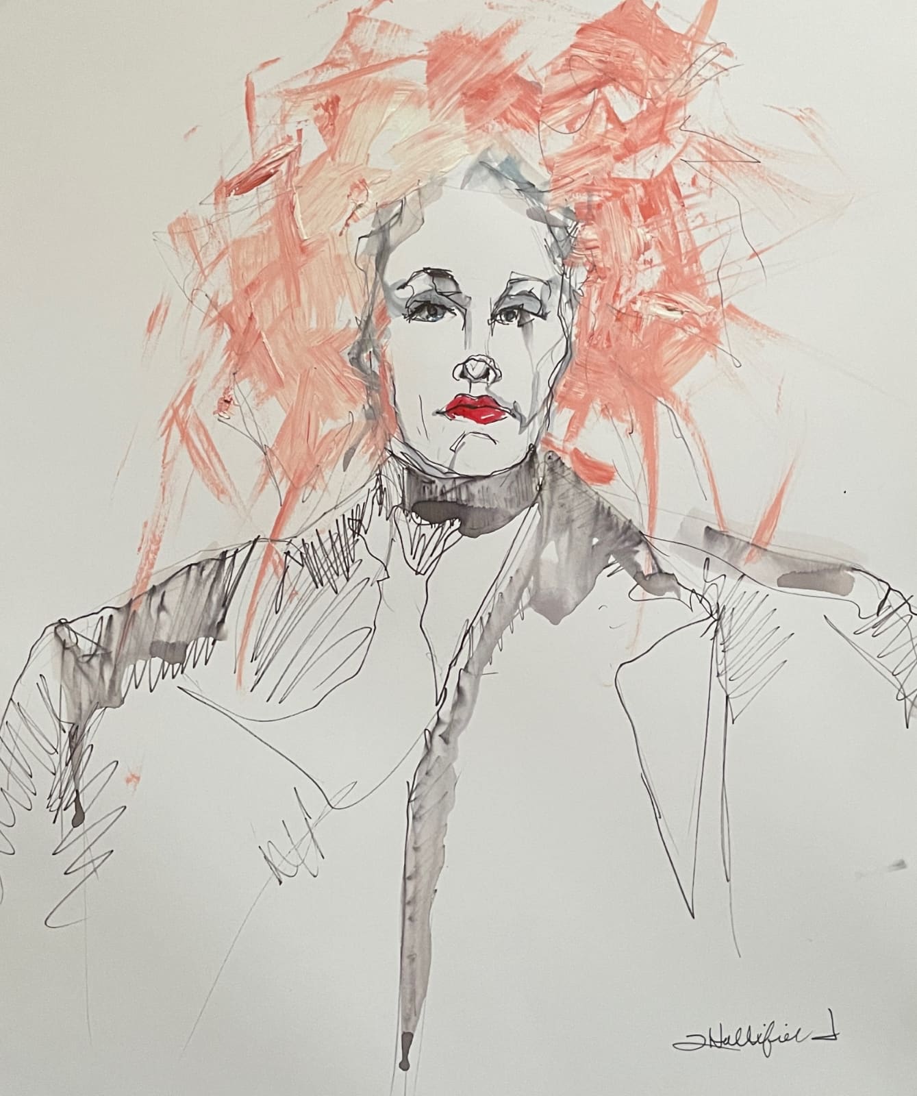 Tanya Hollifield, Strokes of Pink 2, 2024