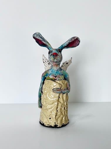 Julie Latayan, Wrapped Bunny Angel, 2024