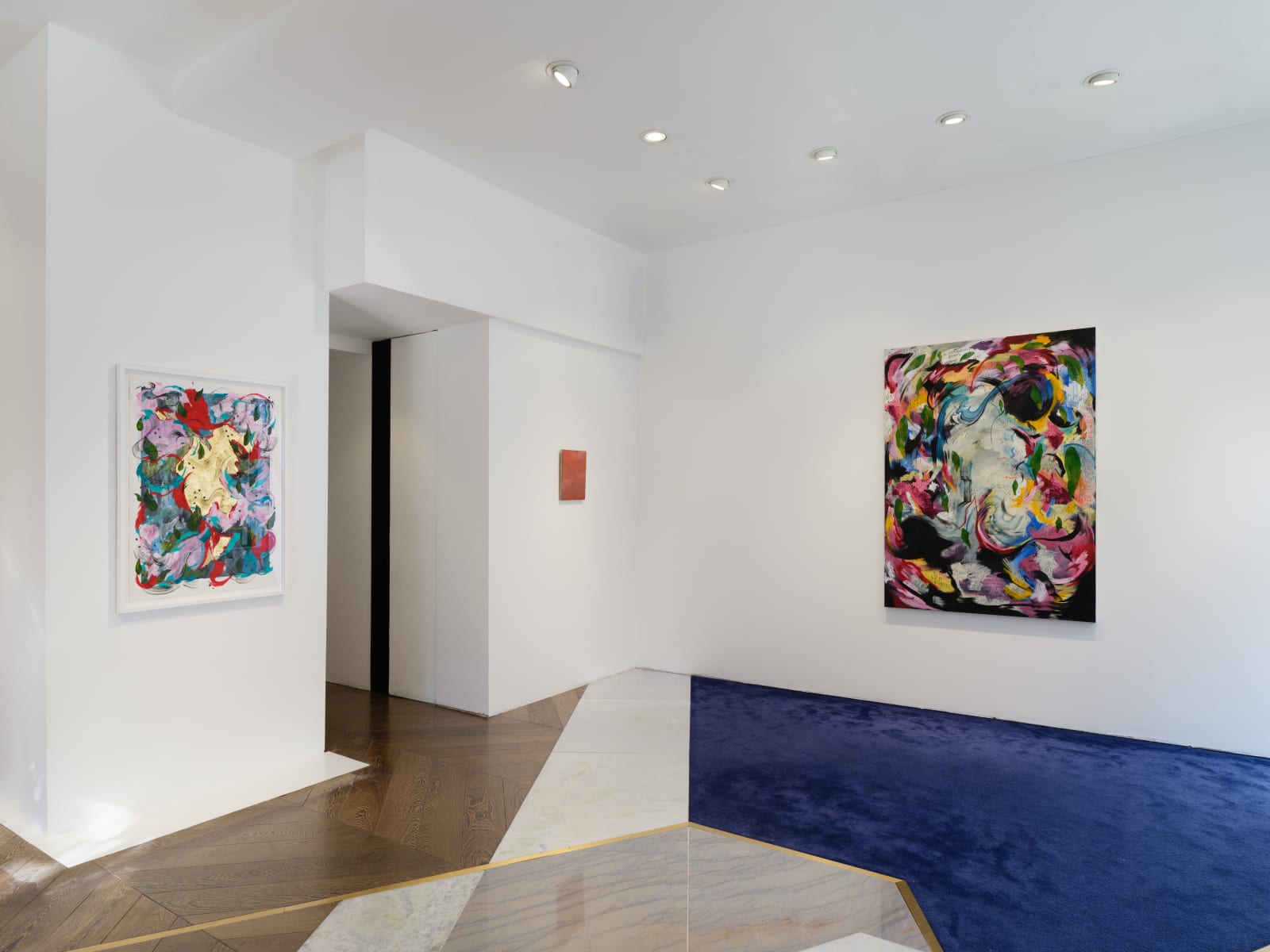 Installation view, Images: Ghost Painterly Abstraction, Galerie Maria Bernheim, London, 2021
