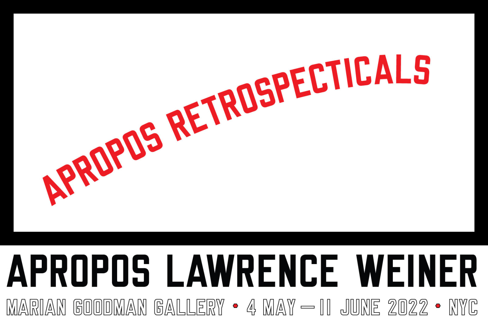 language art by Lawrence Weiner