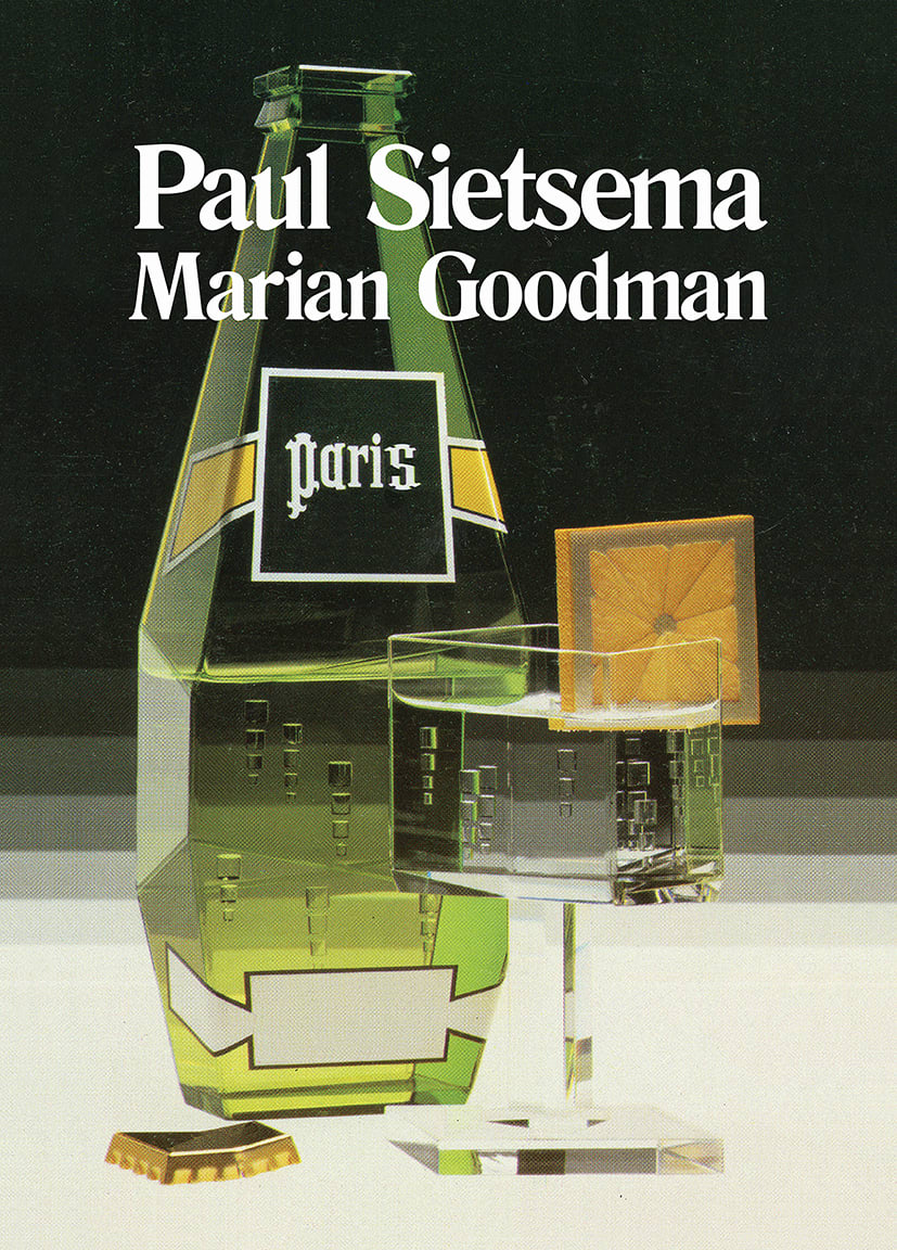 Paul Sietsema exhibition poster for Galerie Marian Goodman