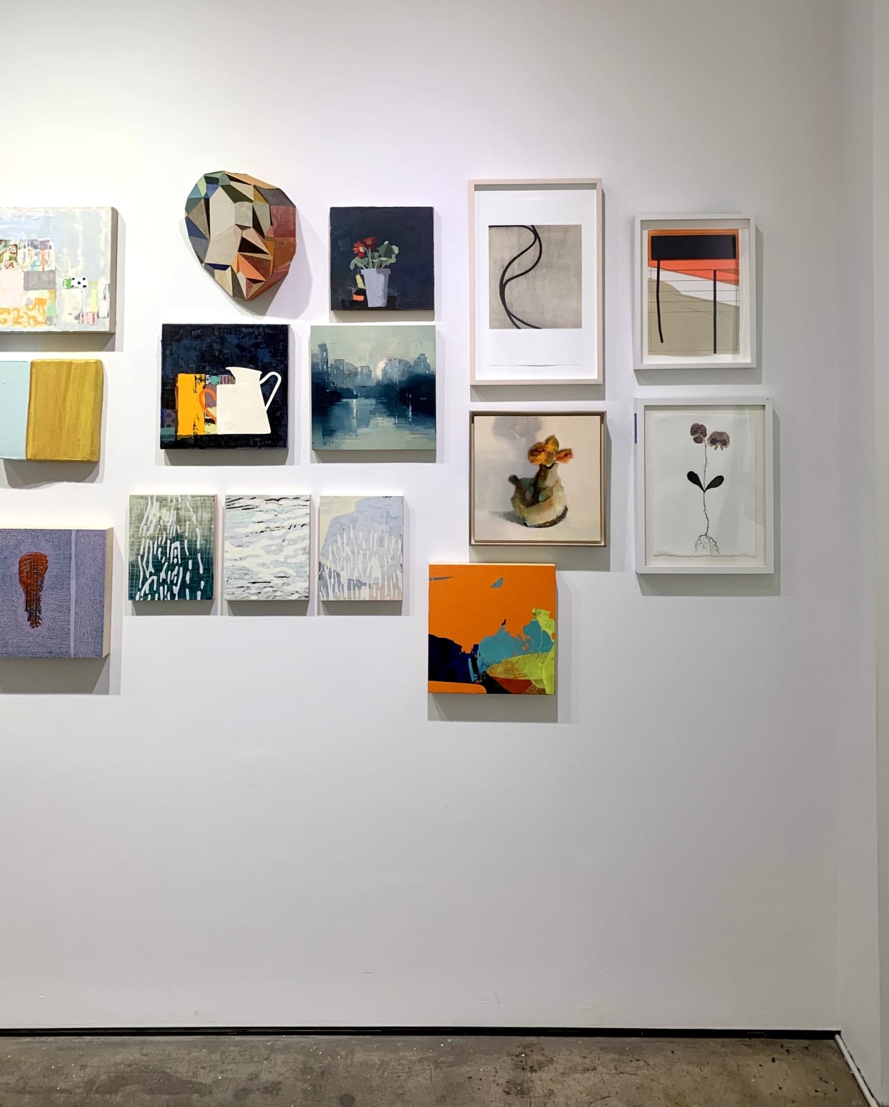 installation shot of "Small Wonders" group exhibition