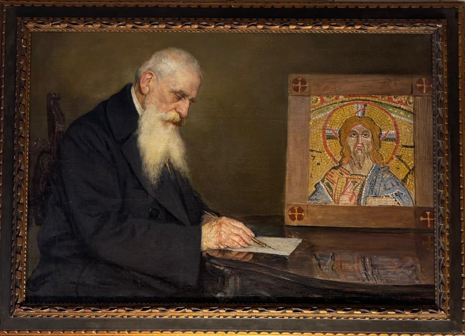 Giuseppe Cherubini , Ritratto di Augusto Agazzi