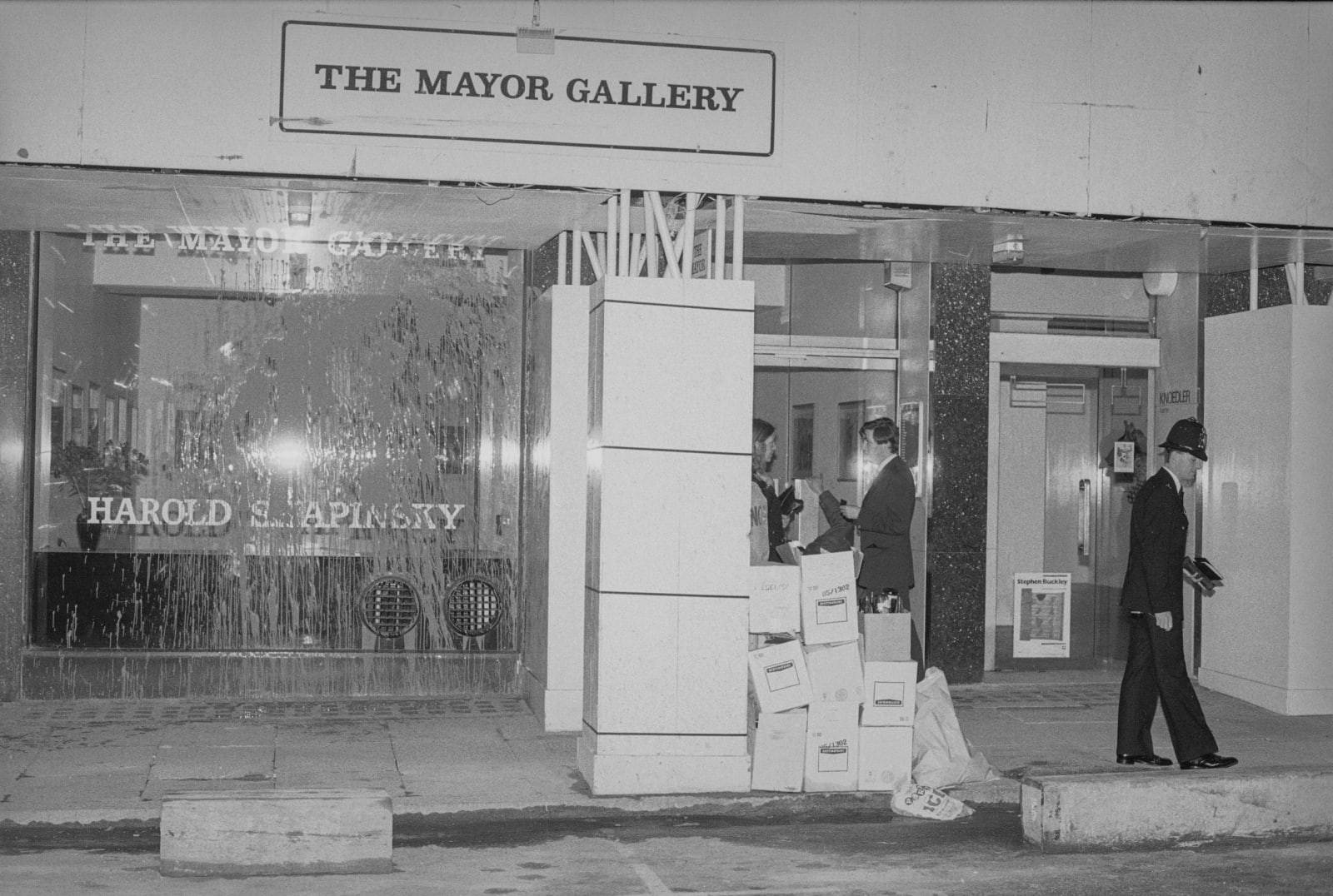 GREY ORGANISATION, Cork Street Attack (The Mayor Gallery), 1985