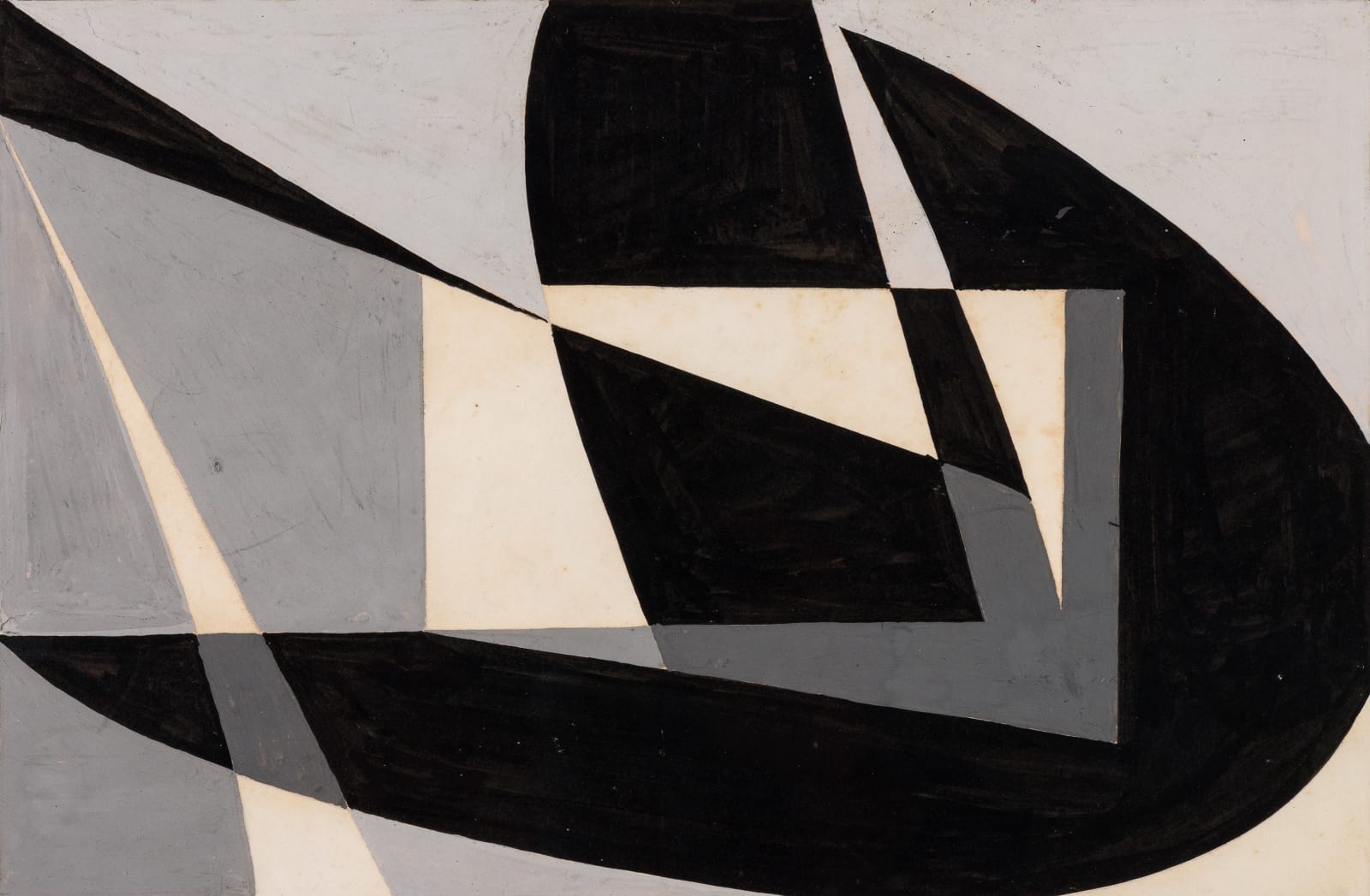 WIFREDO ARCAY, Macquette 'Composicion Abstracta en Negro', c. 1950
