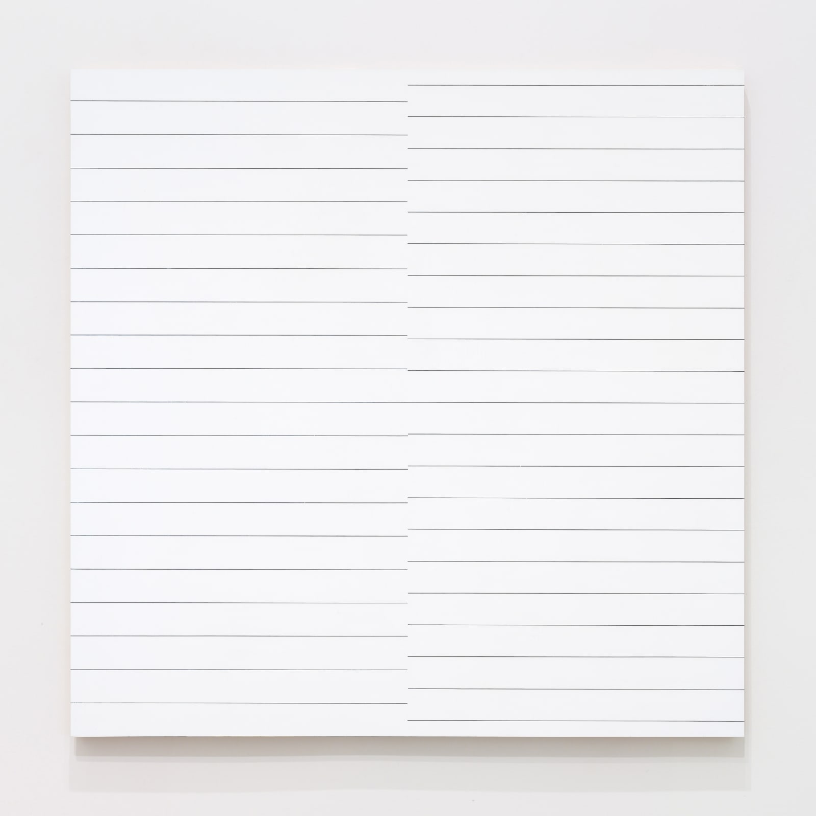 FRANCOIS MORELLET, 19 lignes parallèles et 21 lignes parallèles avec 1 interférence, 1974