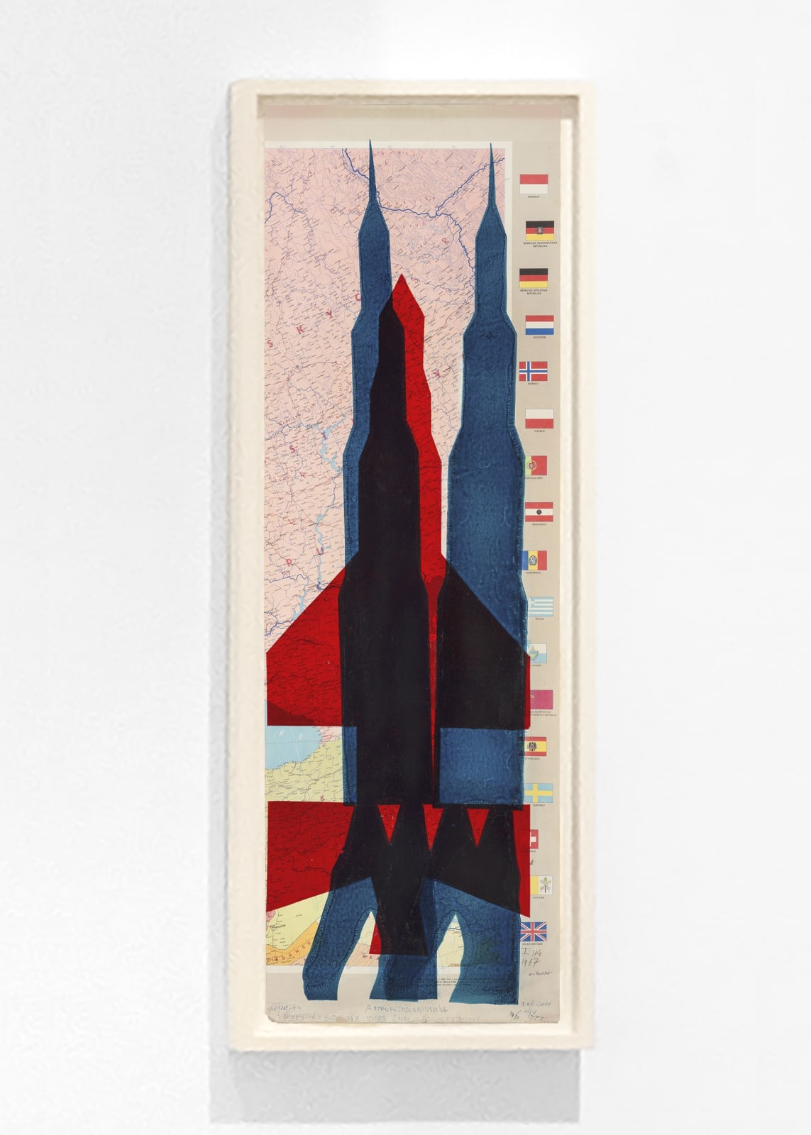 STANO FILKO, Map of Europe (Rockets), 1967