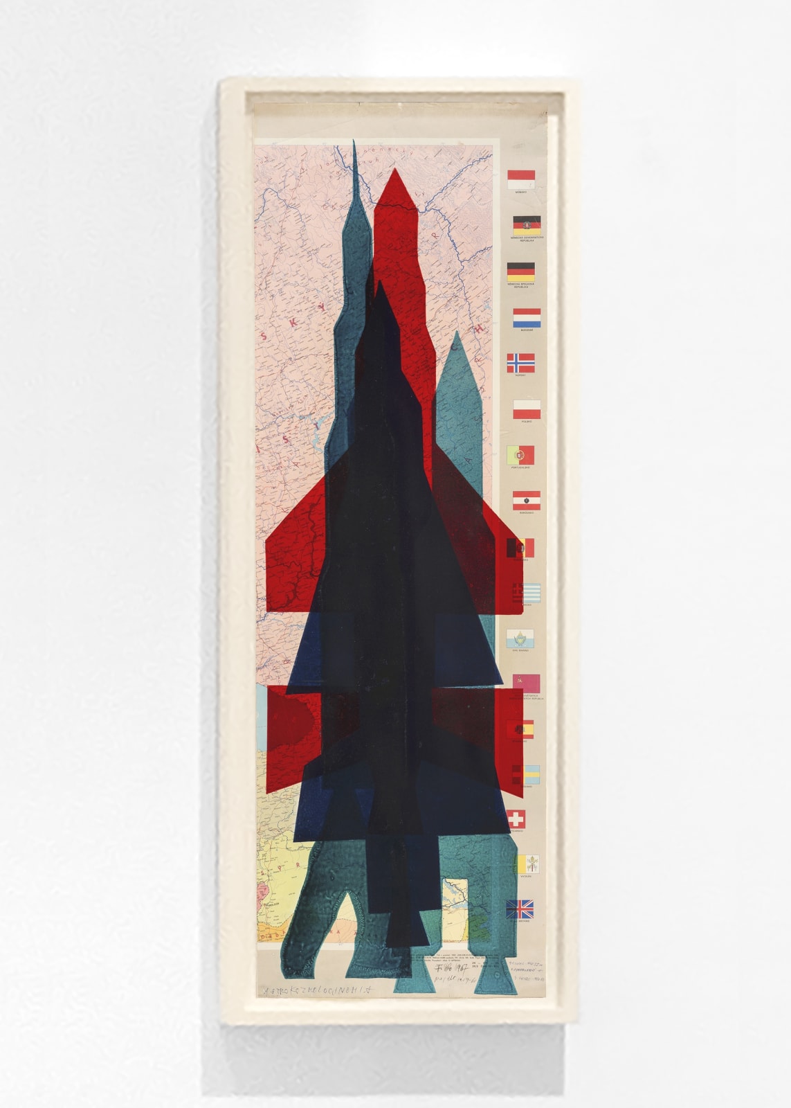 STANO FILKO, Map of Europe (Rockets), 1967