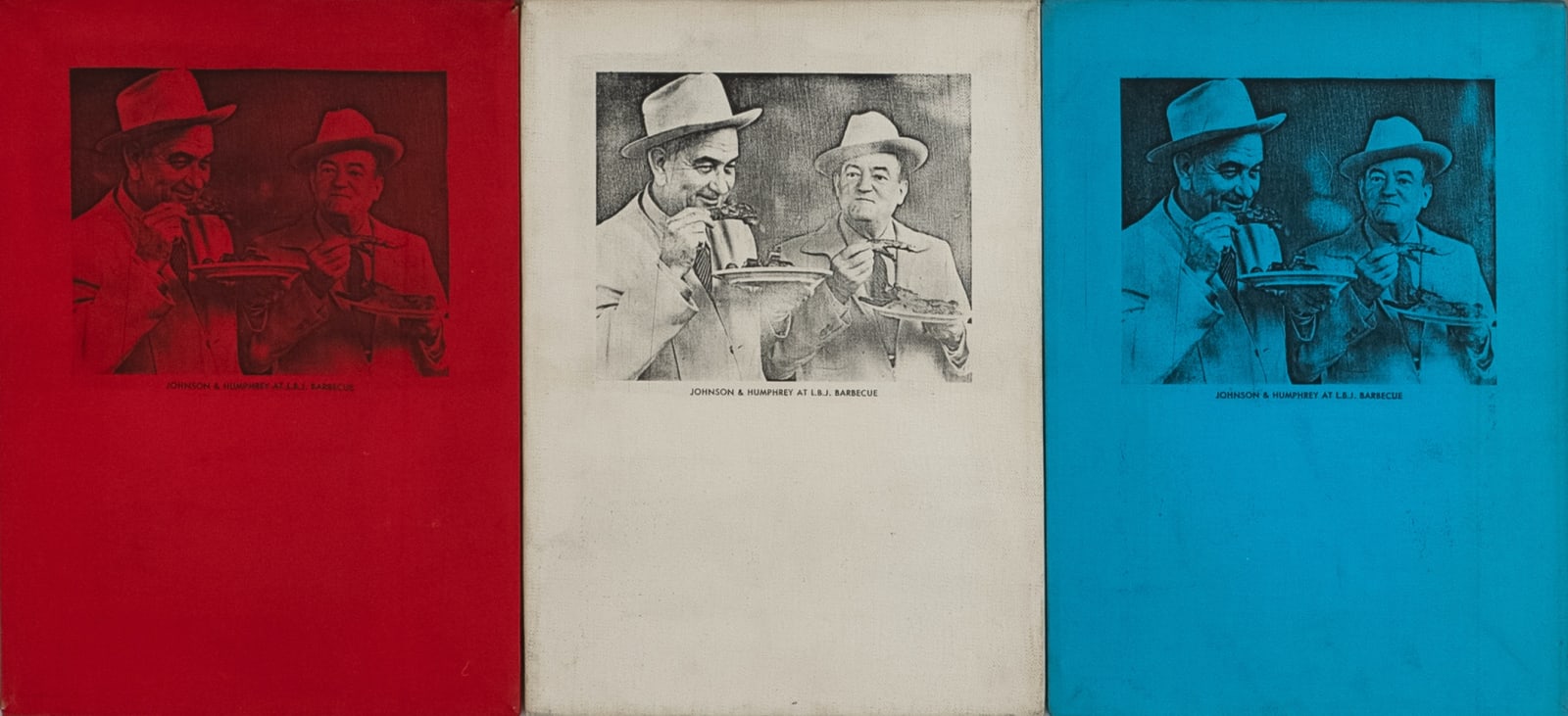 BILLY APPLE, The Presidential Suite: Johnson & Humphrey at L.B.J. Barbecue, 1964