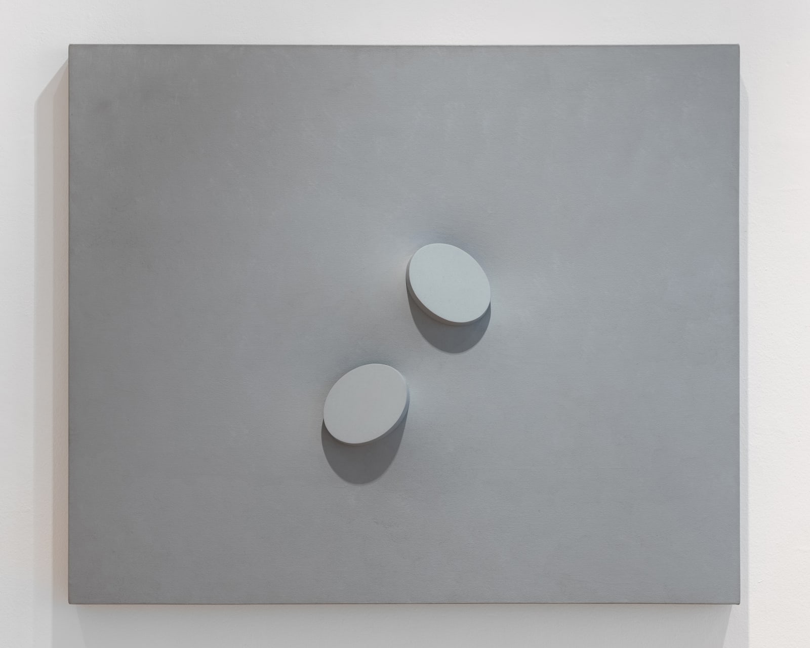 TURI SIMETI, Due ovali in grigio, 1993
