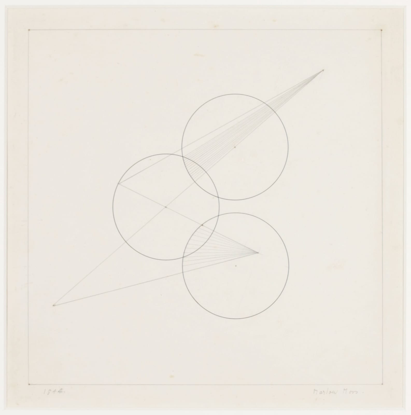 MARLOW MOSS, Work on paper no. 13, 1944