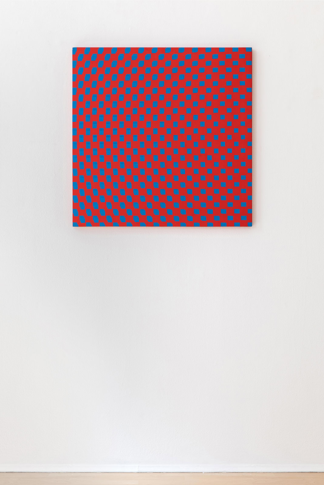 FRANCOIS MORELLET, 3 trames de carrés réguliers pivotées sur le côté, 1970