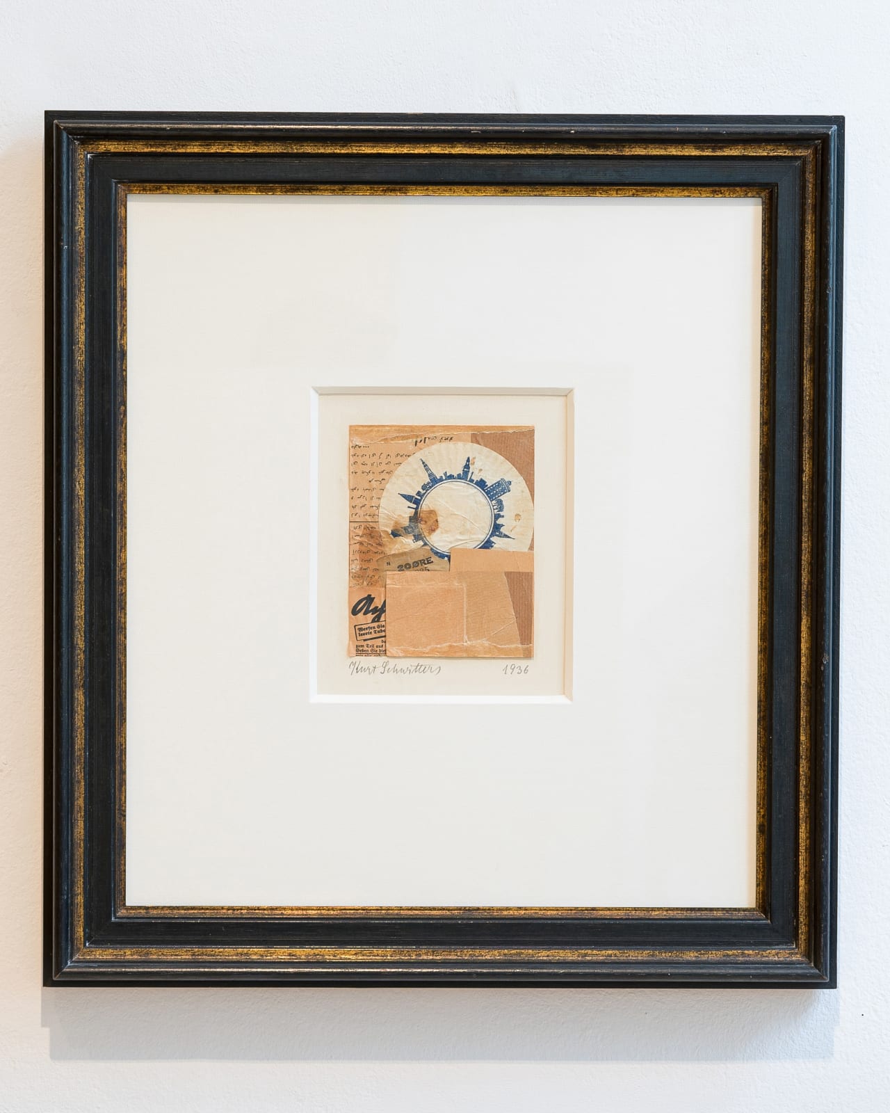 KURT SCHWITTERS, Untitled (20 ØRE, with Koran pages), 1936