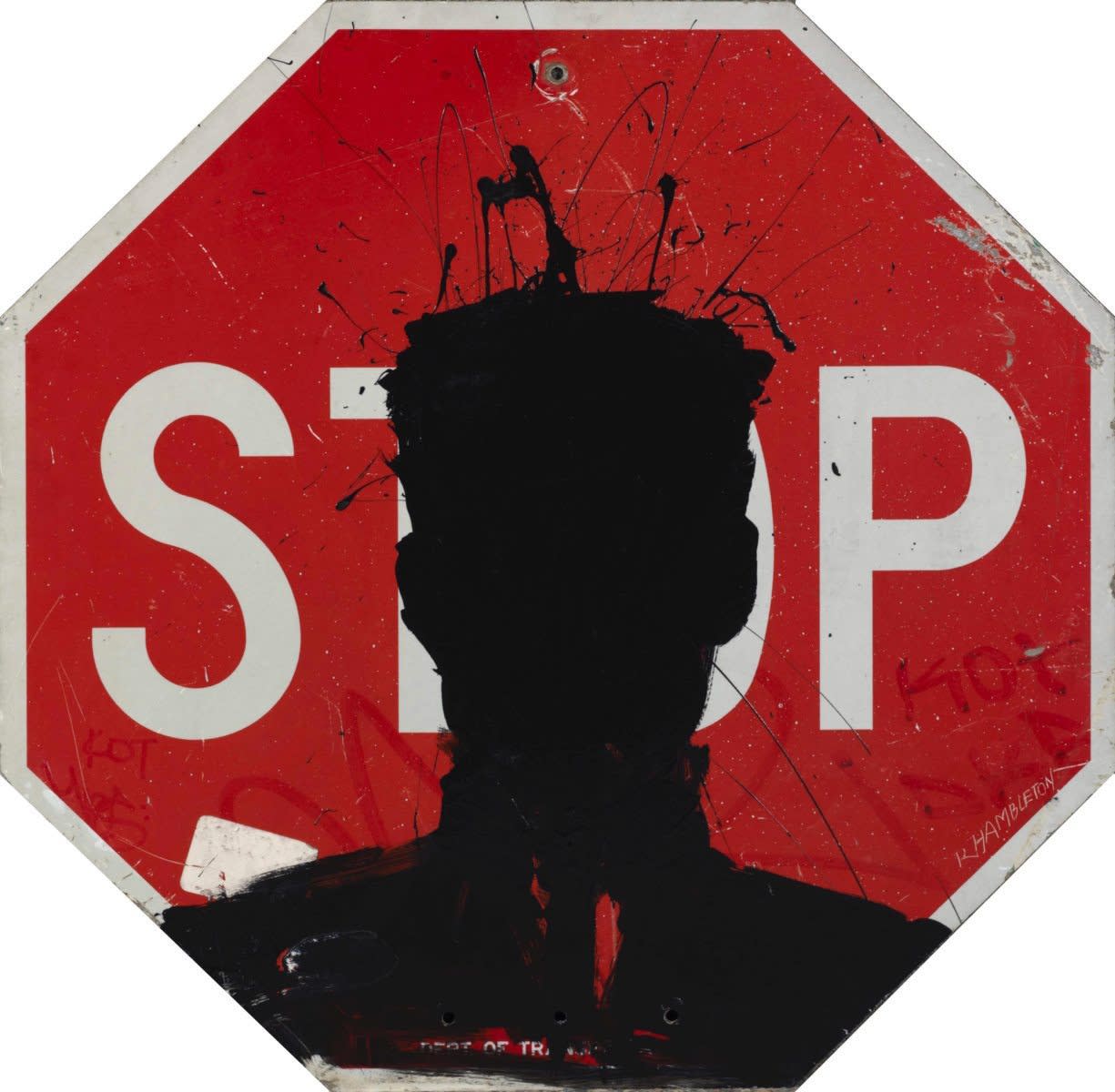 Richard Hambleton, Stop Sign, 2018