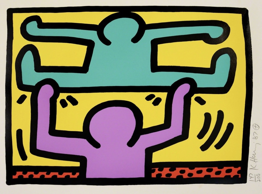 Keith Haring, Pop Shop I: One Plate, 1987