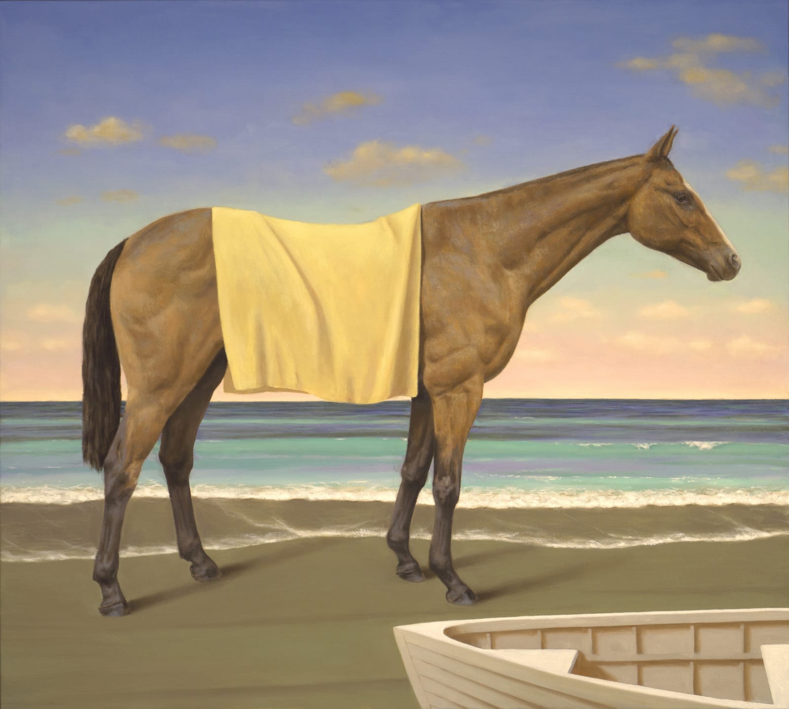 FABIAN JEAN, Horse, Ocean, Boat, 2018