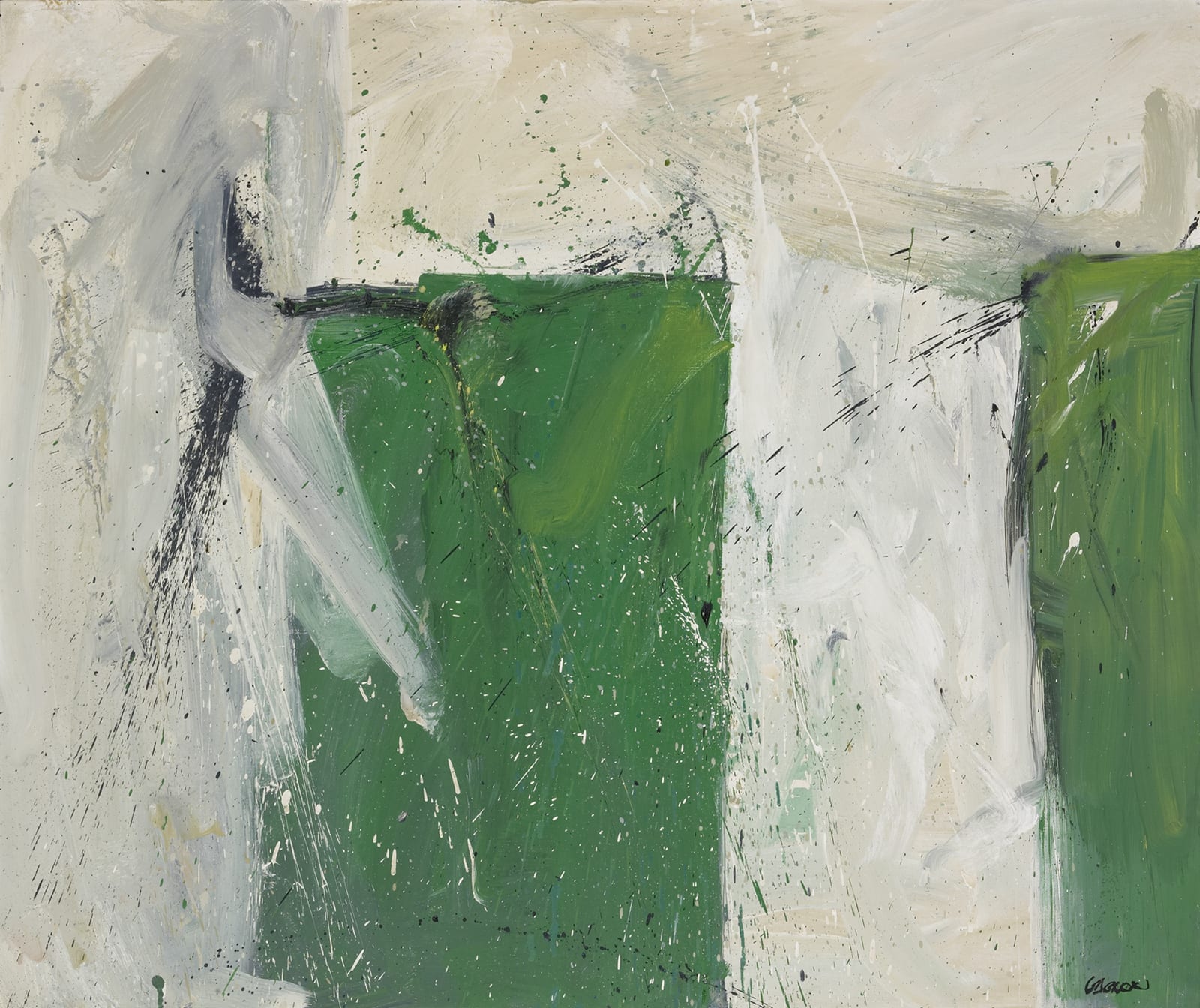 CHARLES GAGNON, Painting with Green, 1963