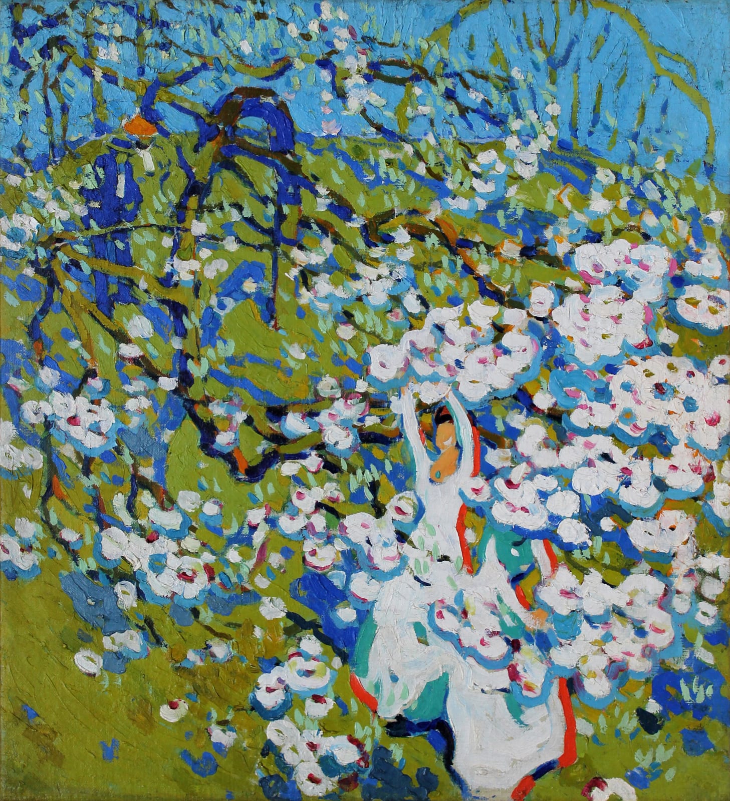 DAVID MILNE, The Blossom Pickers, c. 1911 - 1912