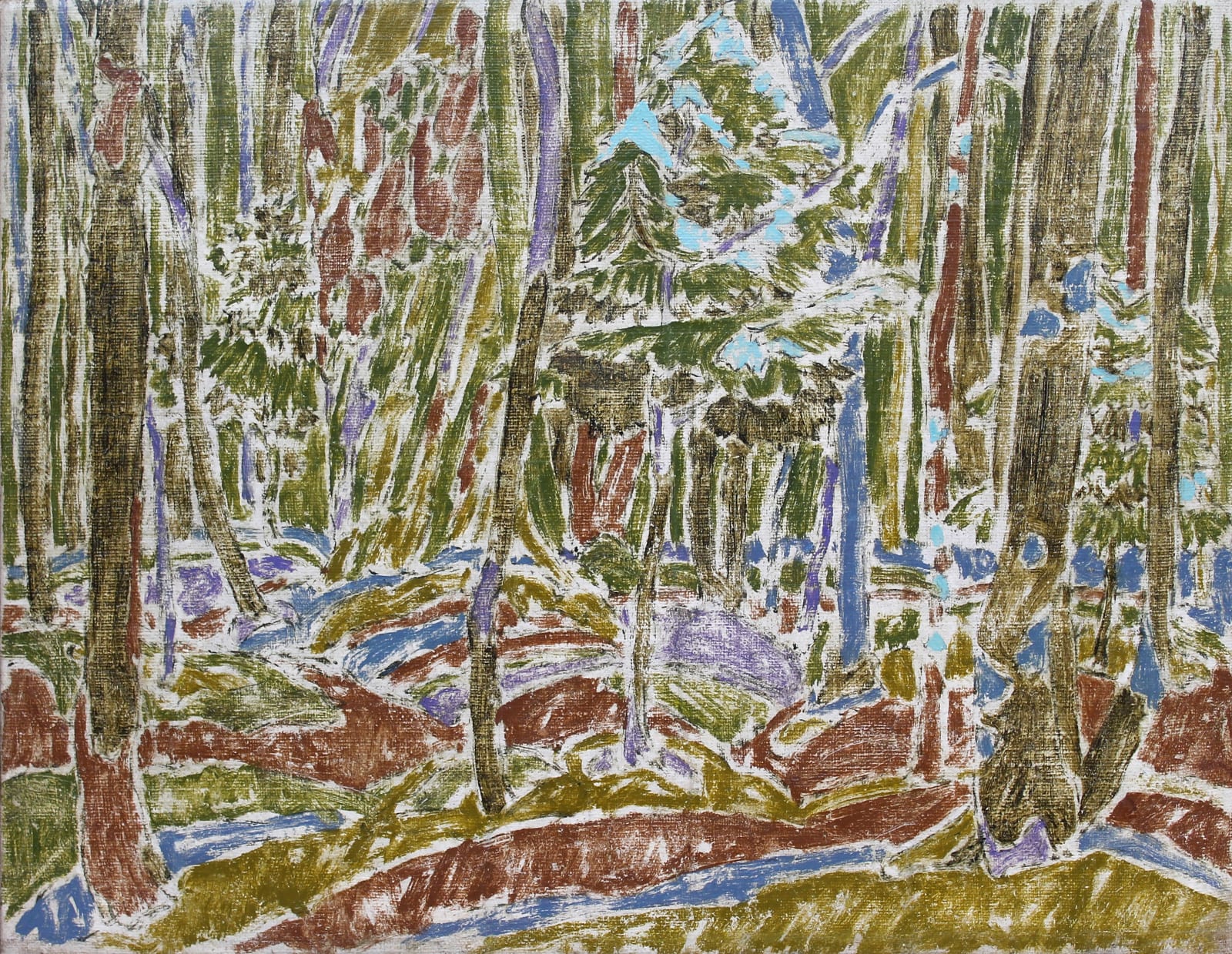DAVID MILNE, Little Yacht Tree in Spring , c. 25 March 1921
