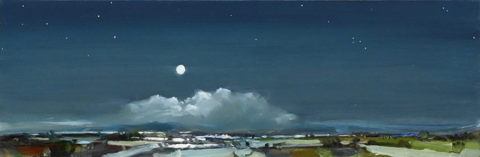 SIMON ANDREW, Moon Rising from Clouds, 2021