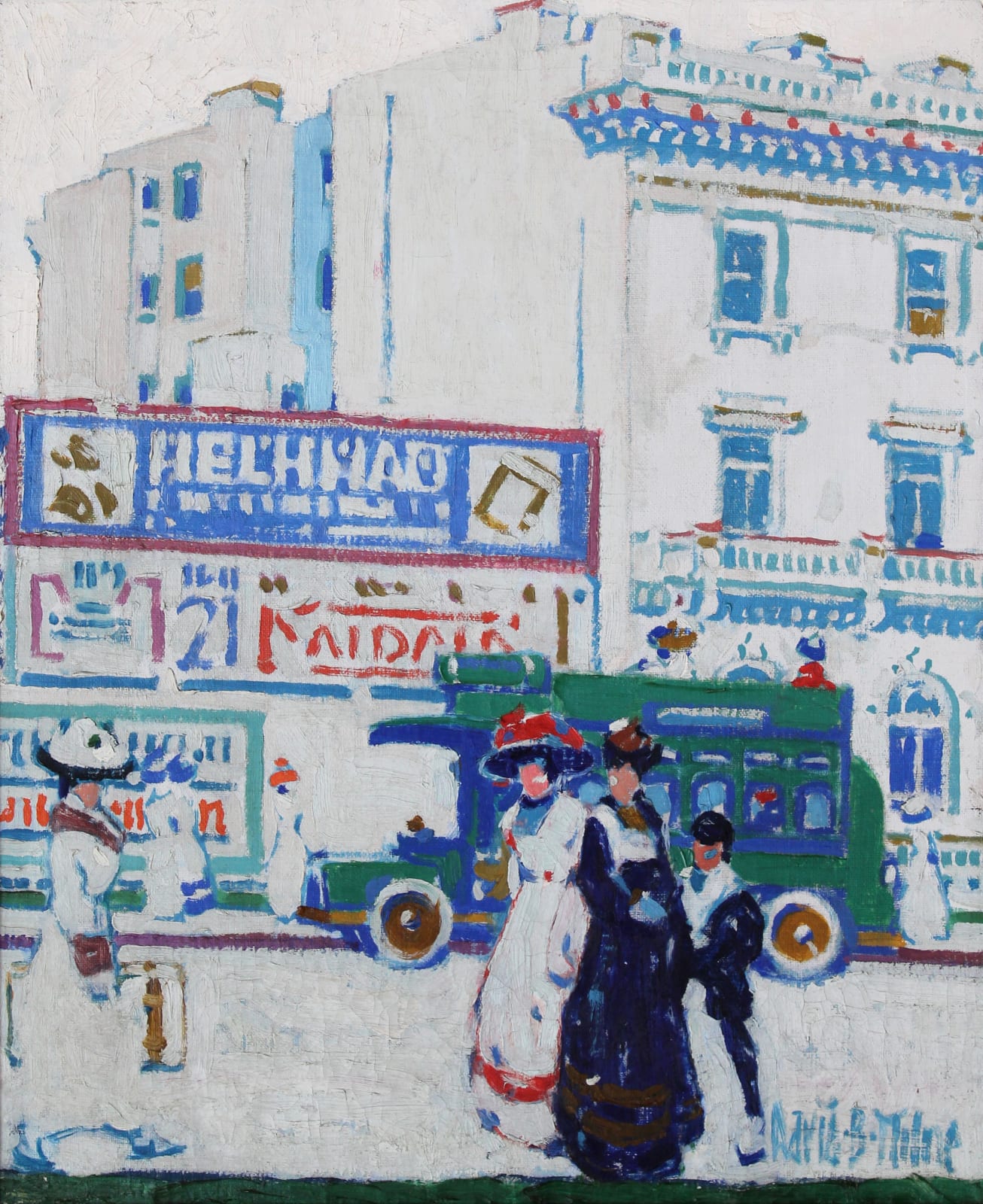 DAVID MILNE, Gray Billboards, c. 1912