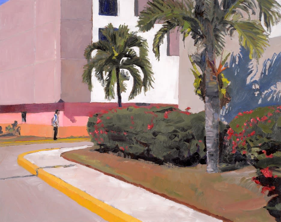 SIMON ANDREW, Waiting for the Mini Bus, 2018