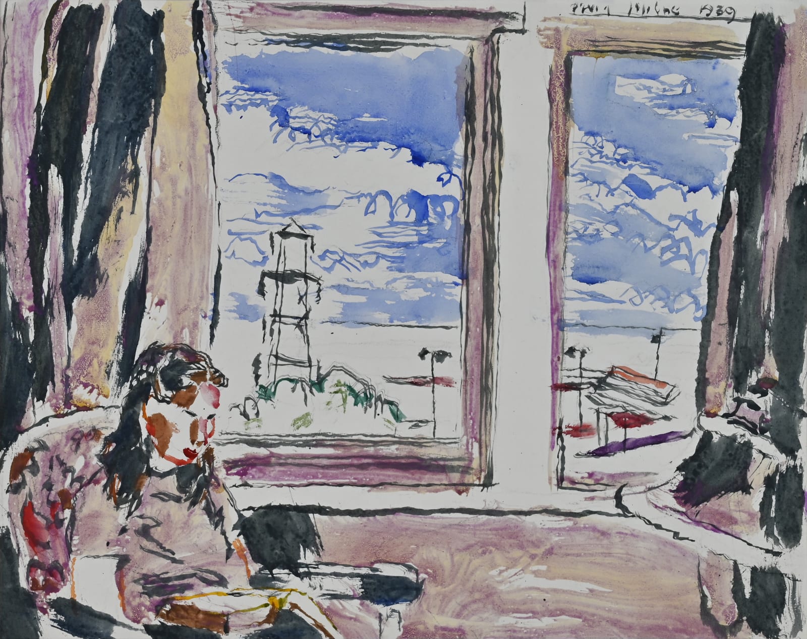 DAVID MILNE, Sun Porch at Sunnyside, July 1939