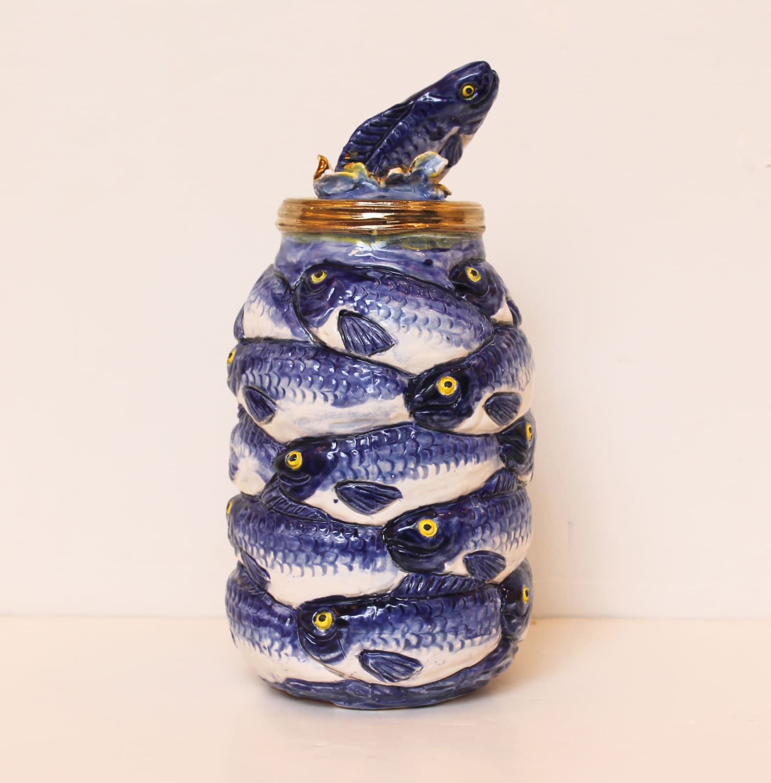 VICTOR CICANSKY, Gallon of Leaping Fish, 2019