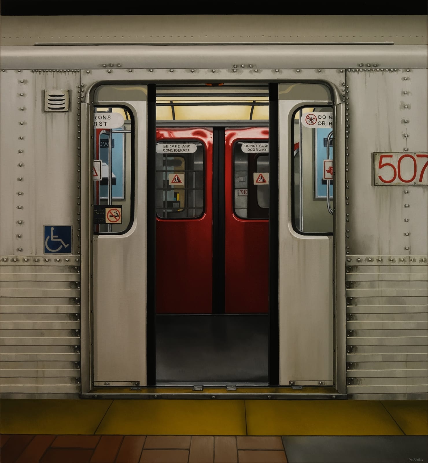 PETER HARRIS, Subway Car, Toronto, 2023