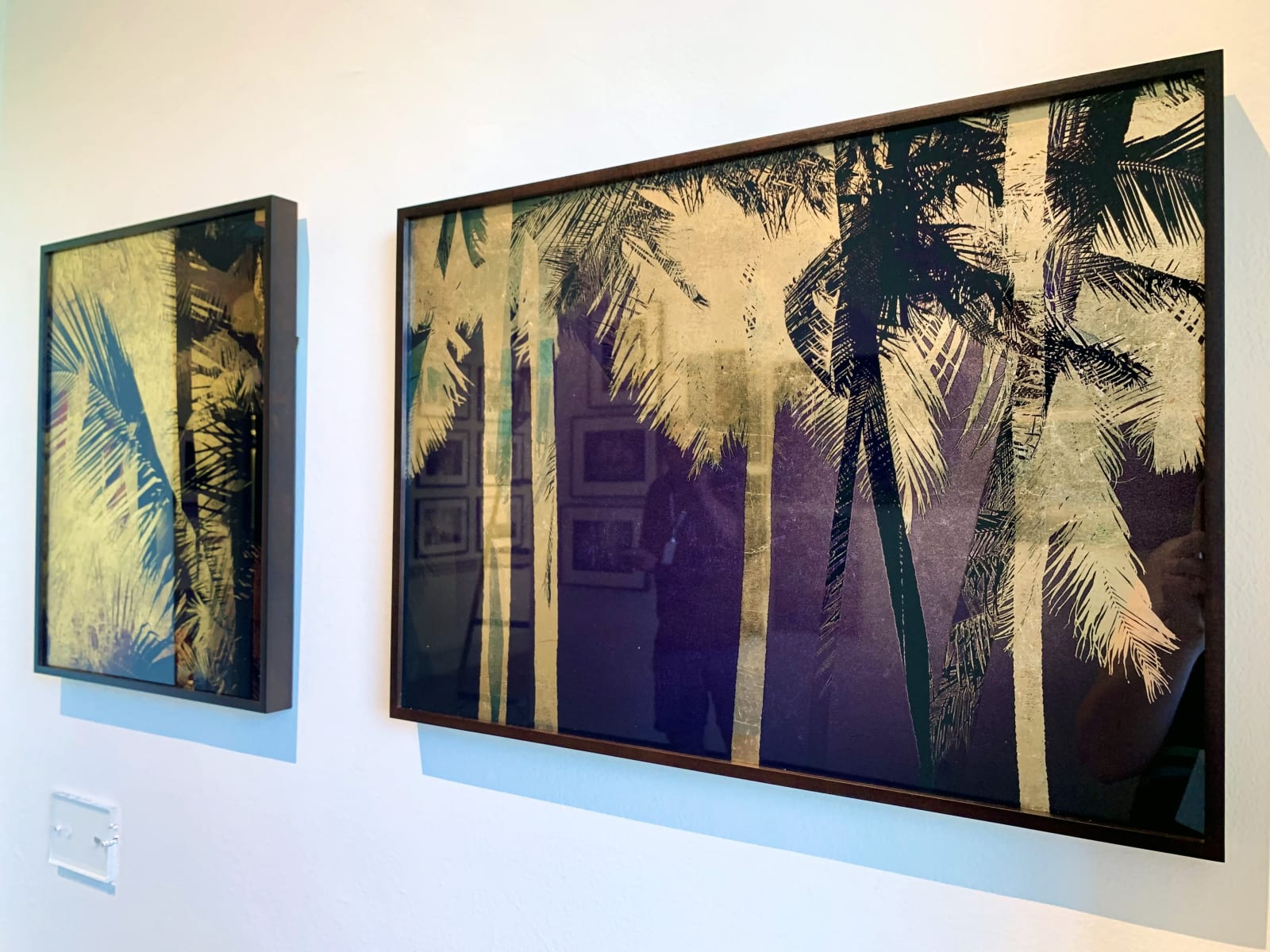 Valda Bailey, Sacred Palms - with Rose Gold leaf, 2019
