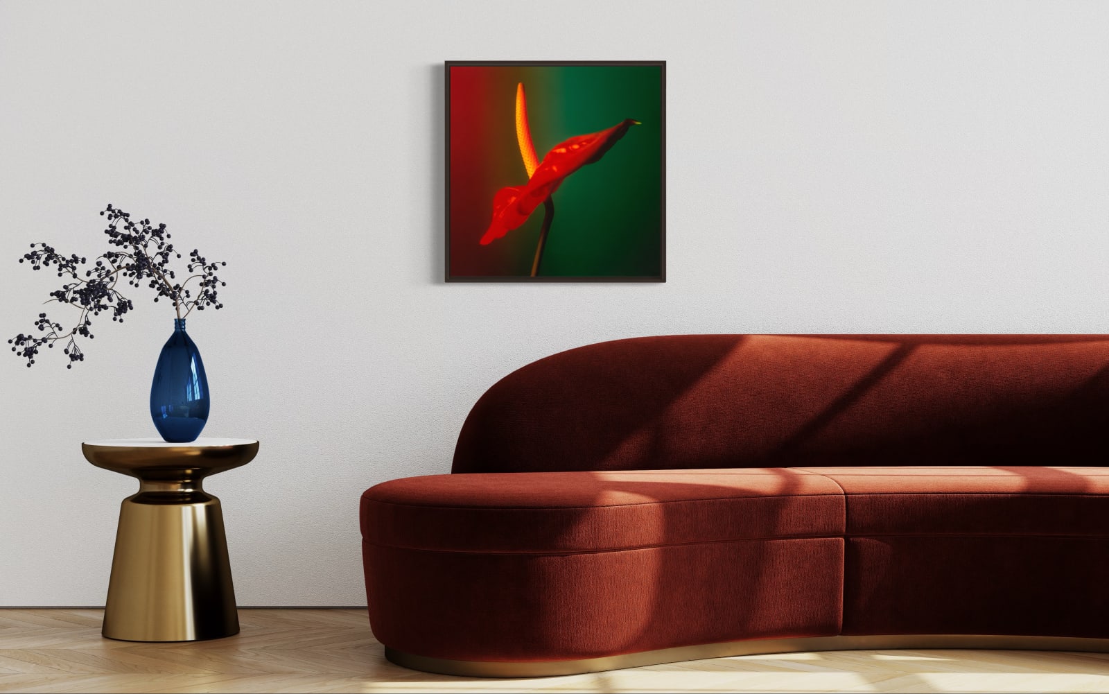 C M Shackleton, Anthurium - Flower - in Red, Green and Yellow, 1998