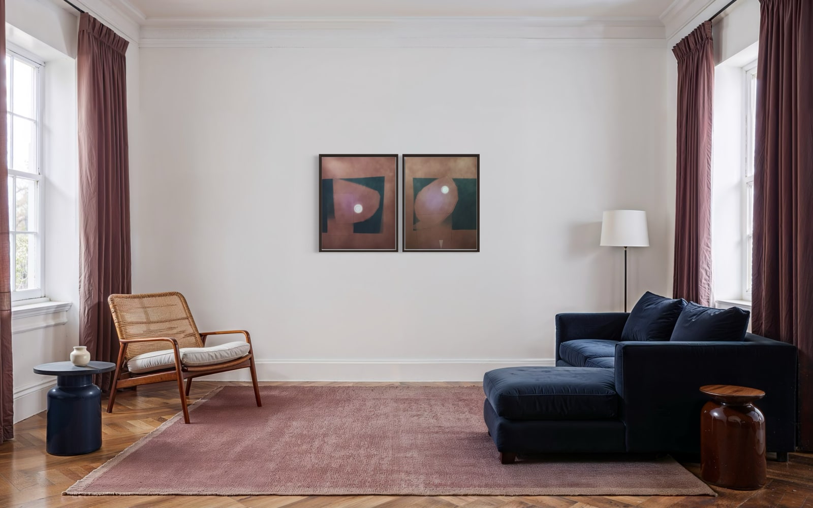 Michael Jackson, Two Forms #1 and #2 (Diptych), 2024