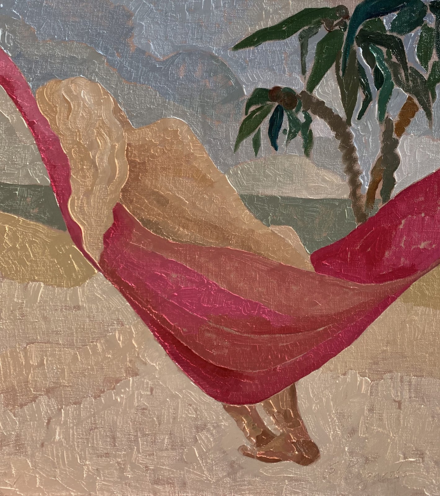Sasha Podgurska, Rose Linen, 2020