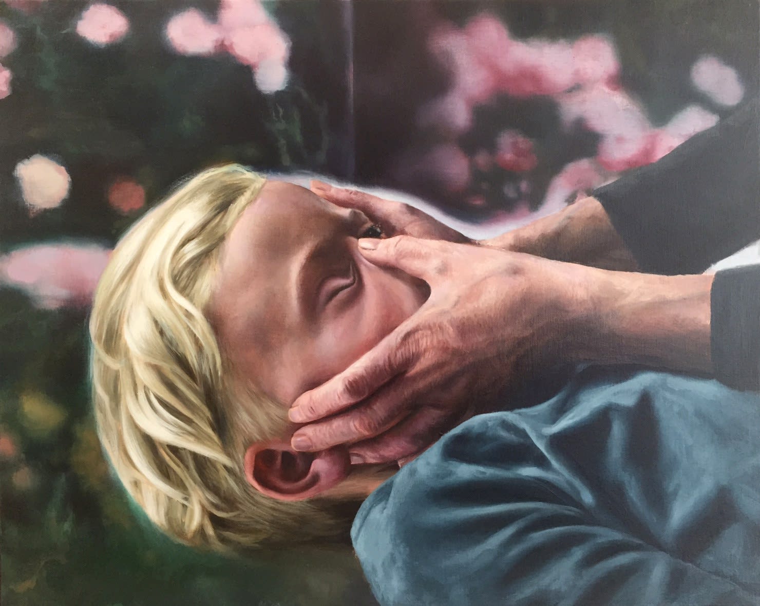 Patrick Redmond Facemaker Oil on gesso panel 28 x 33.5 cm