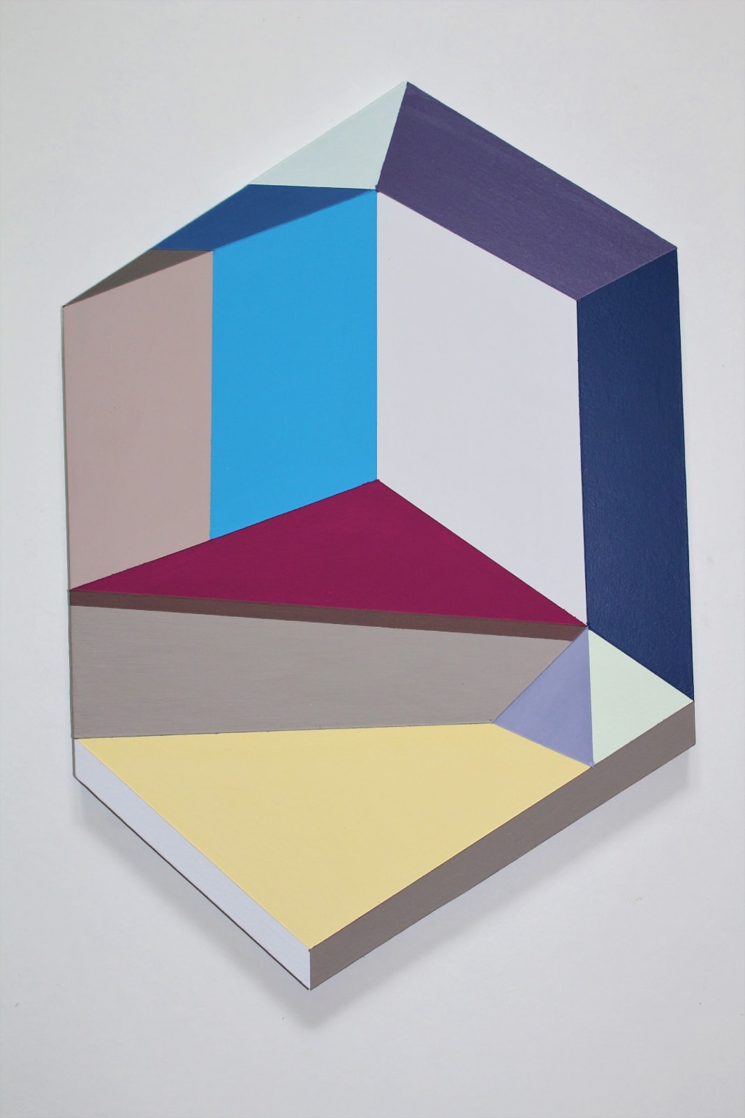 Megan Burns, Altered space 0.11, emulsion on board, 45 x 31 cm