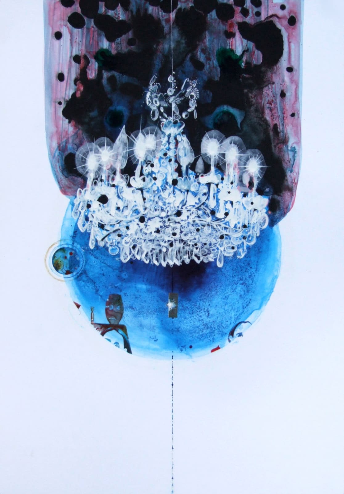 Catherine Barron Illuminate Acrylic ink on polyster 46 x 32 cm