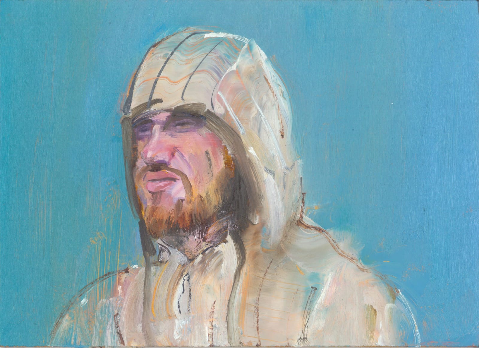 Gabhann Dunne The Knight Eoghan Oil on gesso panel 13 x 18 cm