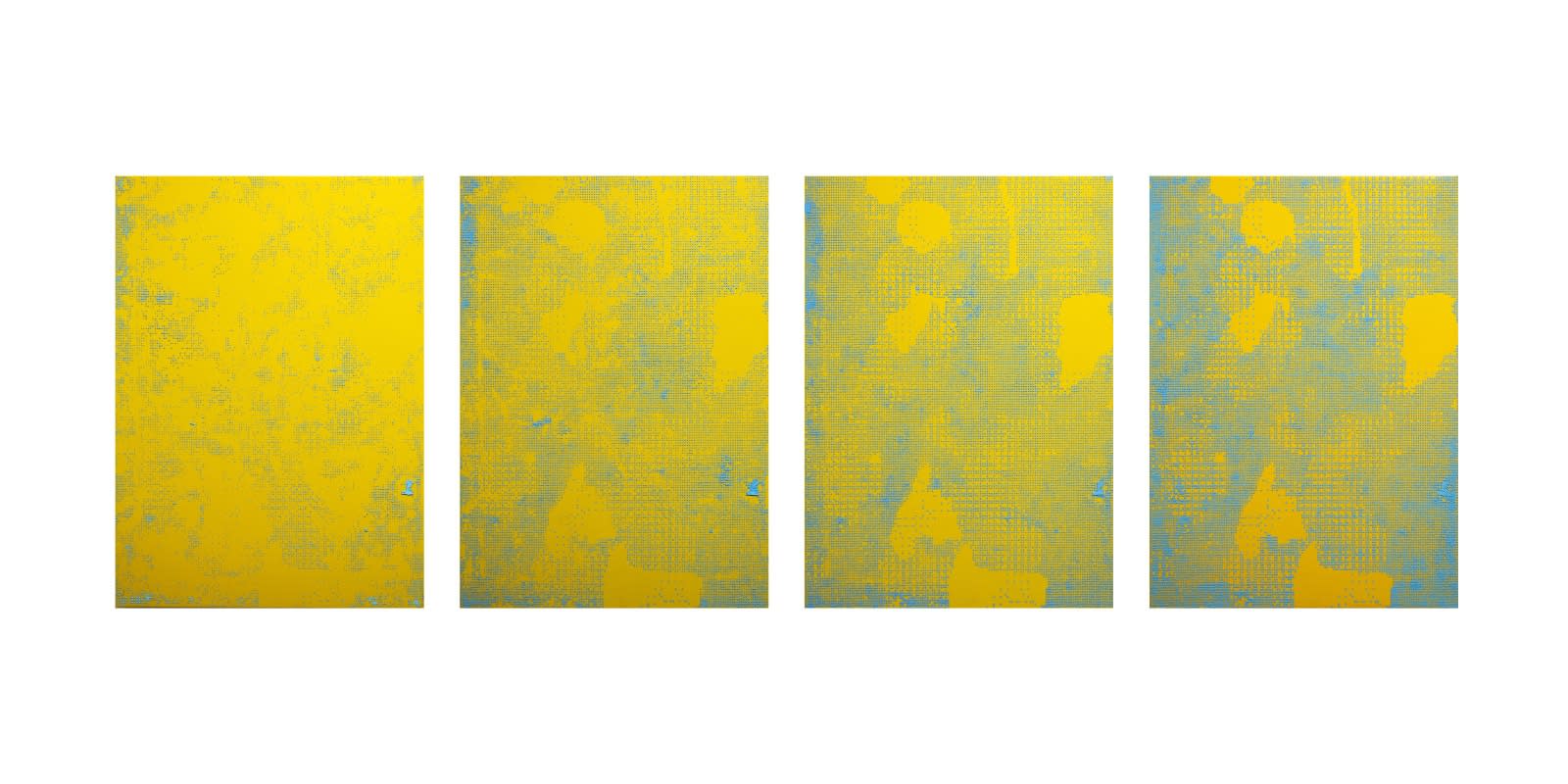 Cian McLoughlin, Tired of buttoning and unbuttoning I, II, III & IV, installation view