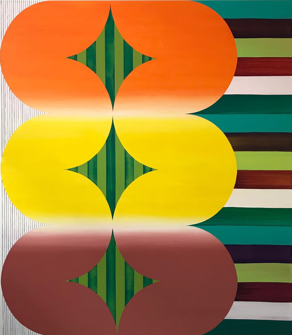 Shirley Kaneda Summer Cold, 2019 acrylic on canvas 72” x 63”