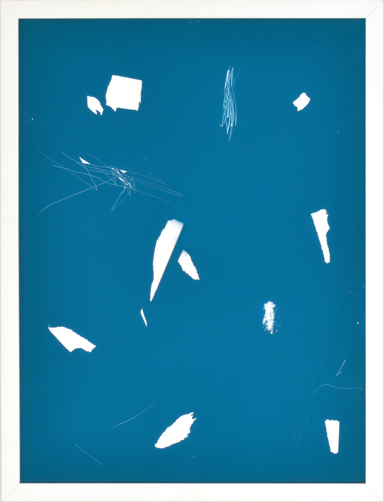 Emanuel Ehgartner, Untitled (blue scratch), 2020