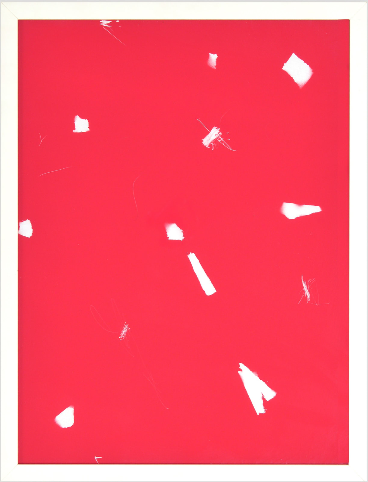 Emanuel Ehgartner, Untitled (red scratch), 2020