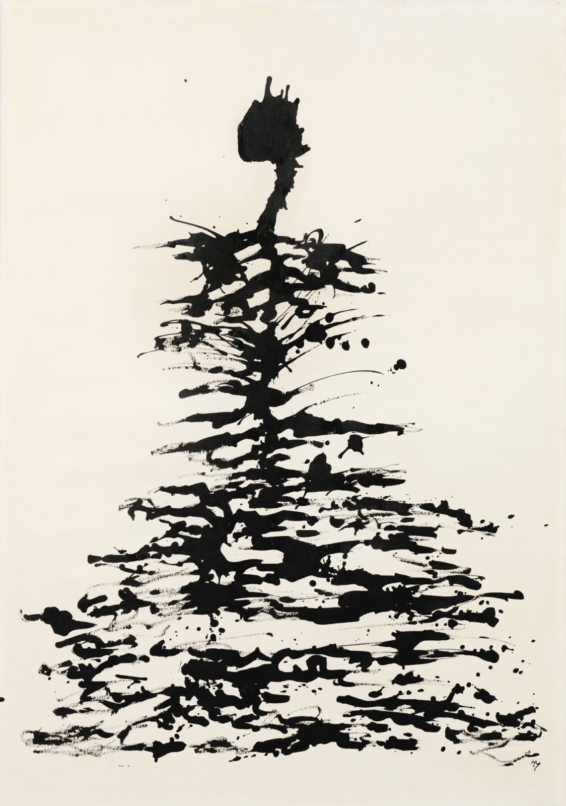Henri Michaux Sans titre, 1959 encre de Chine sur papier 102 x 72 cm