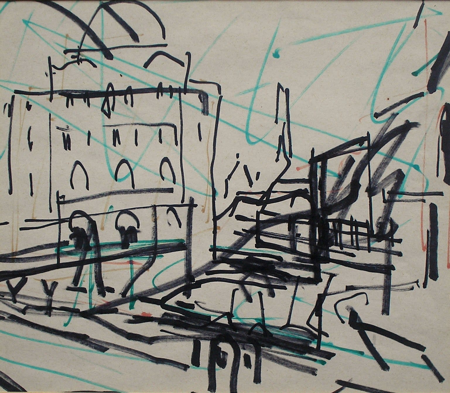 Frank Auerbach (1931-2024), Study for Mornington Crescent