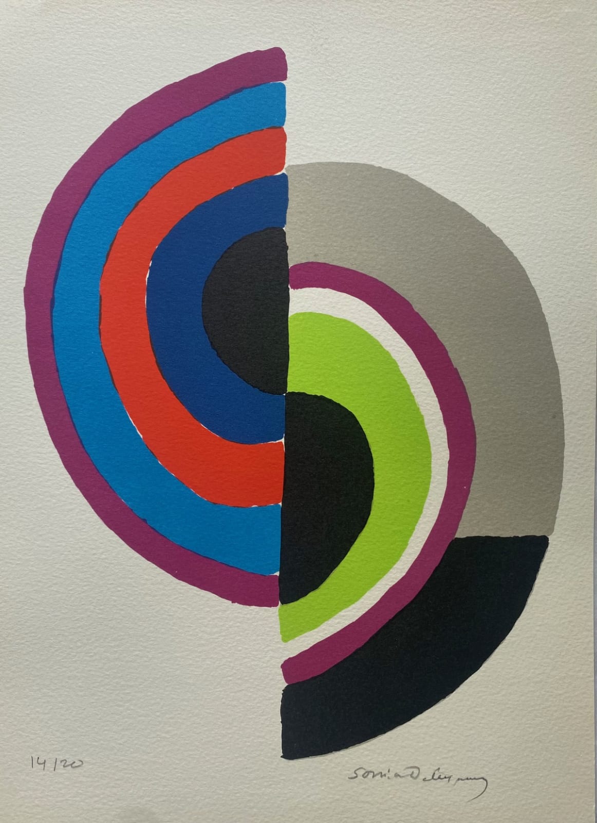Sonia Delaunay (1885-1979), Petite Composition 1970, 1970