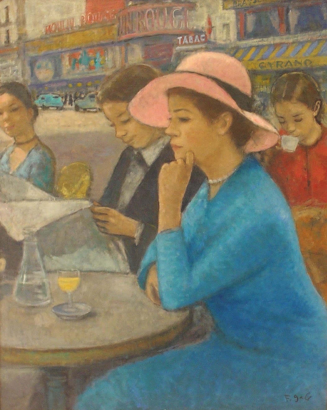 Francois Gall (1912-1987), A La Place Blanche