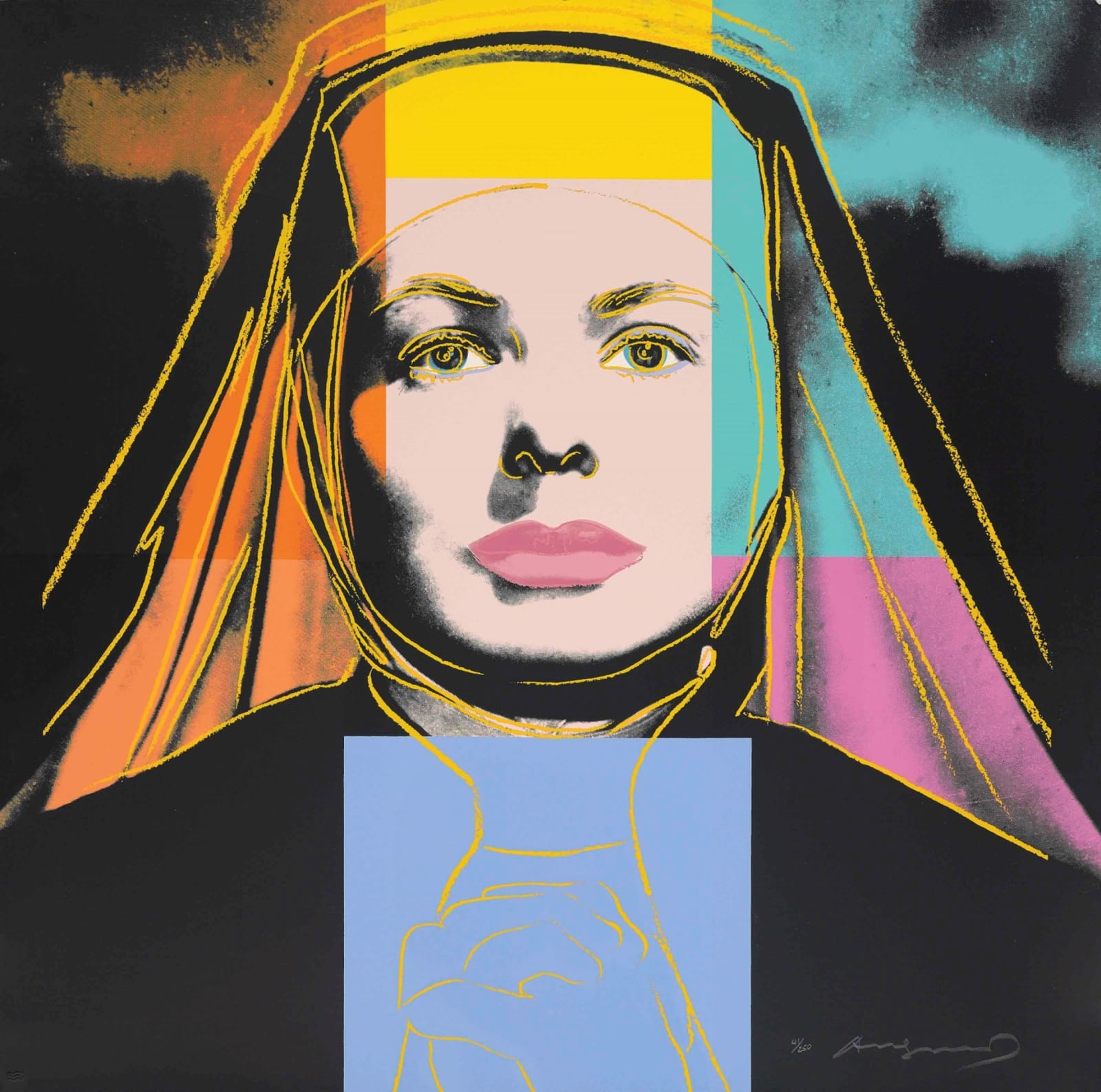 Andy Warhol (1928-1987), The Nun, Ingrid Bergman, 1983